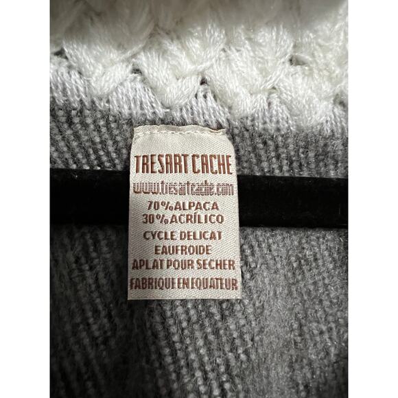 NWT Tresart Cache Women's Wool Alpaca Ecuadorian Poncho Cape Sweater One Size - Picture 10 of 11